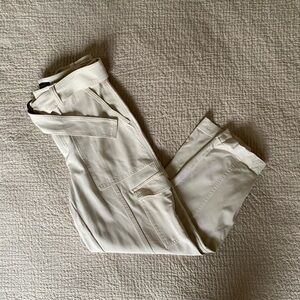 Banana Republic White Cargo Pants